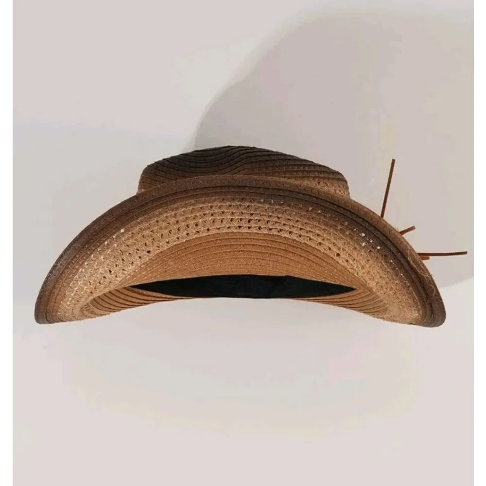 Chain & Tassel Decor Straw Hat